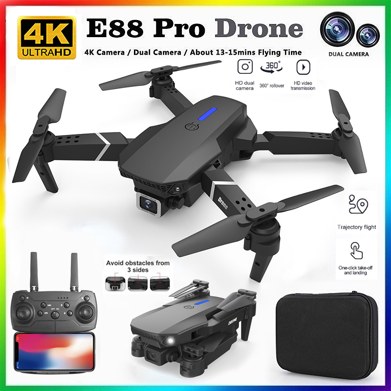 Drone Camera Professional - 2026 NOWY E88 Profesjonalny Dron RC
