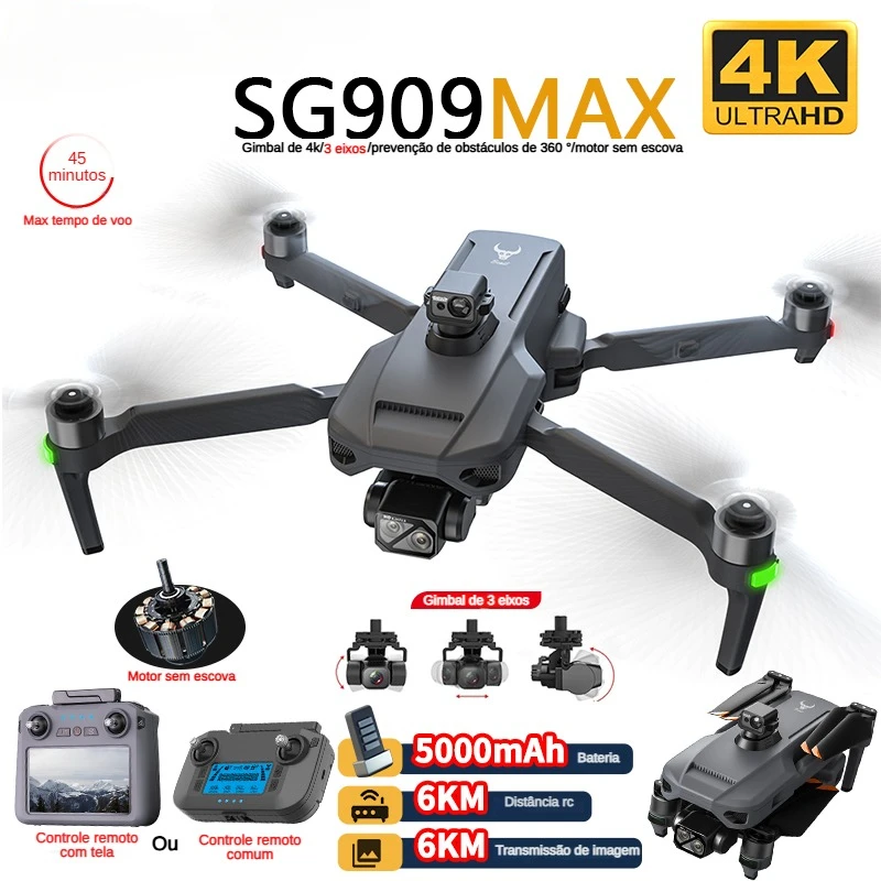 Drone Camera Hd - ZLL SG909 SG909MAX Profesjonalny dron z